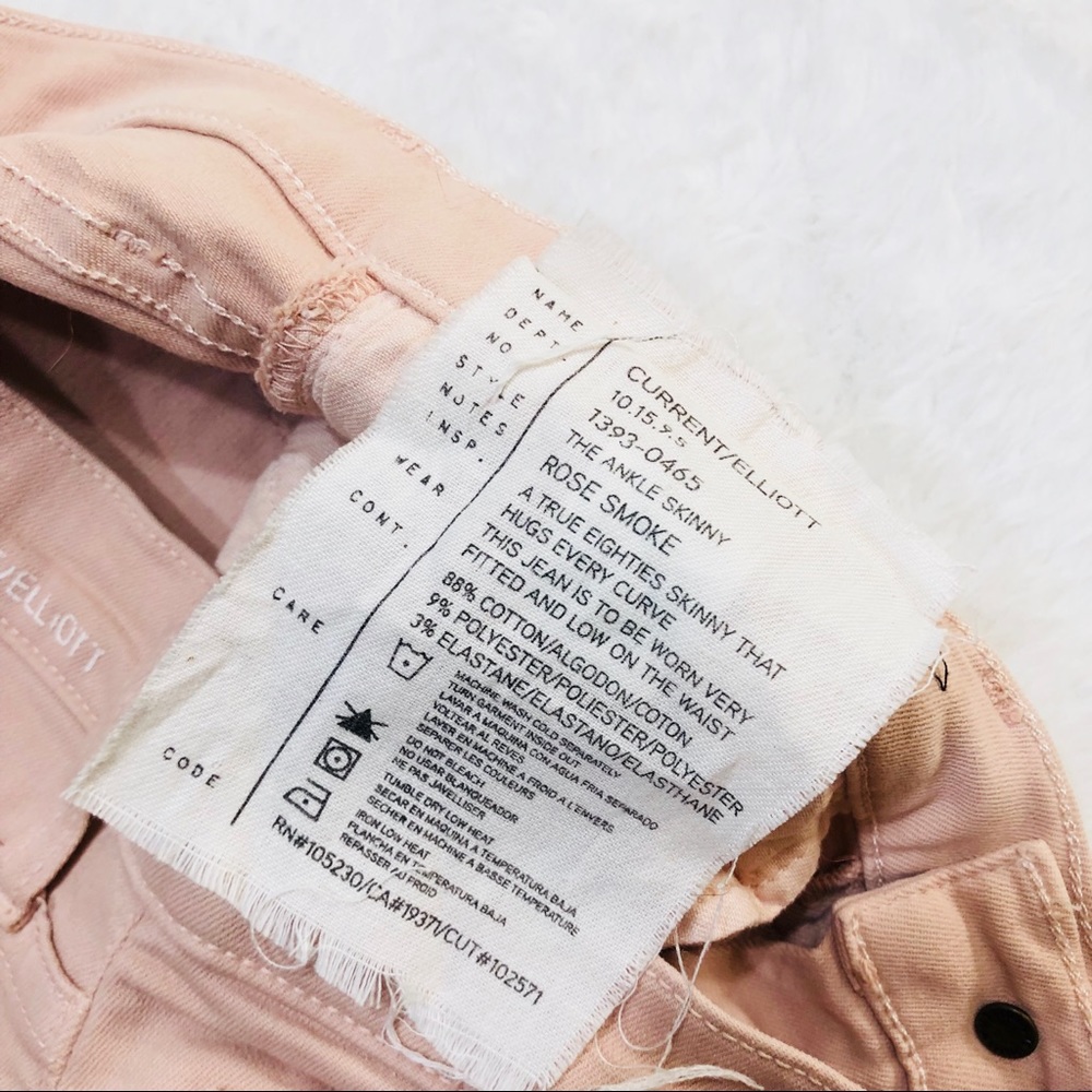 Current Elliot light pink skinny jeans - Picture 4 of 4